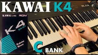 KAWAI K4 1989 Synthesizer  Hubertuss Maass Card E401 Demo Sounds [upl. by Atnovart558]