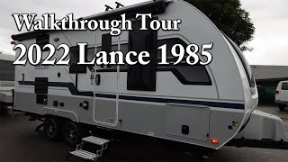 Walkthrough 2022 Lance 1985 Travel Trailer by Galaxy Campers [upl. by Assiar]