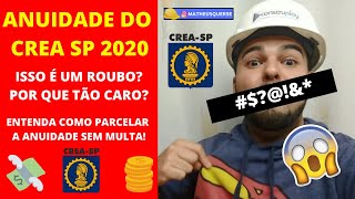 ANUIDADE DO CREA  COMO PARCELAR SEM MULTAS OU JUROS [upl. by Ylus]