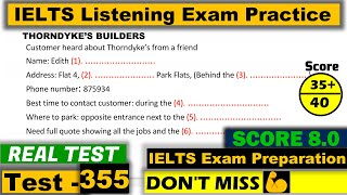 IELTS Listening Practice Test 2023 with Answers Real Exam  355 [upl. by Ecnarolf]