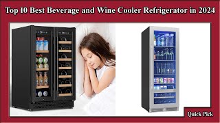 ✅ Top 10 Best Beverage and Wine Cooler Refrigerator in 2024 [upl. by Kenway418]