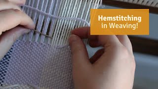 Hemstitching my Handwoven Pieces  A Method for both Rigid Heddle Looms and MultiShaft Looms [upl. by Riddle]