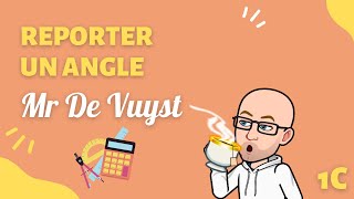 Reporter un angle au compas [upl. by Llehsal]