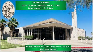 Sunday Mass  32nd Sunday in Ordinary Time November 10 2024 [upl. by Chara]