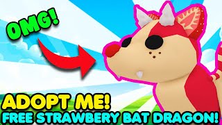 Im Giving Away A STRAWBERRY BAT In Adopt Me DREAM PET GIVEAWAY [upl. by Spaulding108]