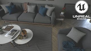 Realistic indoor lighting in mobile in UE5  Archviz project [upl. by Zizaludba235]