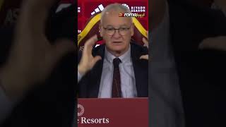 roma  LE PAROLE DI ranieri SUL POSSIBILE RITORNO IN GIALLOROSSO DI derossi e totti  shorts [upl. by Llamaj184]