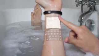 The Cicret Bracelet Answer emails in your bathtub [upl. by Nolla]