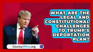 What Are the Legal and Constitutional Challenges to Trumps Deportation Plan  CountyOfficeorg [upl. by Yecal484]