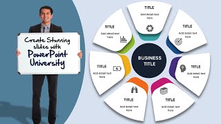 7Option Colorful Infographic Slide Design  PowerPoint Tutorial for Creative Presentations [upl. by Karl64]