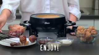 Oster® DuraCeramic™ Fondue Pot  Fondue Beef Bourguignonne [upl. by Enyaht871]