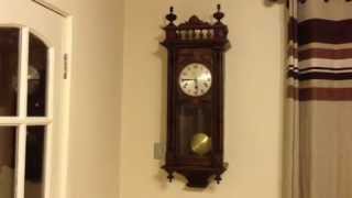 Hac junghans dual chime wall clock  westminster [upl. by Ateloiv]