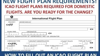 ICAO Flight Plans for Domestic Flights [upl. by Lirba]