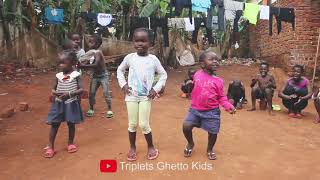 Triplets Ghetto Kids Dancing To Mwoto [upl. by Shumway]