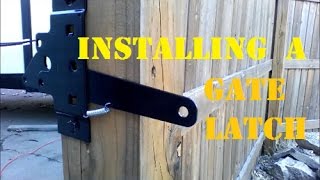 How to Install a Gate Latch [upl. by Roche442]