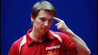 Werner Schlager  FORGOTTEN TABLE TENNIS WORLD CHAMPION  BEST INTERESTING PLAYER TRIBUTE POINTS [upl. by Whitebook]