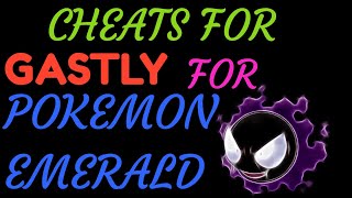 Cheat codes for GASTLY for Pokemon emerald  Gaming Robo [upl. by Ninahs]