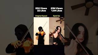 Mockingbird Original Speed VS Sped Up shorts violin eminem [upl. by Alaine]