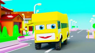 Wheels On The Bus Go Round and Round  Popular Nursery Rhyme  Pilli Go Preschool Nursery Rhymes [upl. by Chiaki]