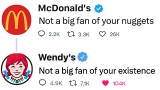 WENDYS SAVAGE TWEETS [upl. by Adnohser]