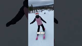 Oppiiko pikkusisko reilaamaan suomi shortsviral skiing funnysports [upl. by Anij]