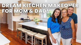 Transforming My Parents Kitchen Watch the Stunning Makeover [upl. by Golding]