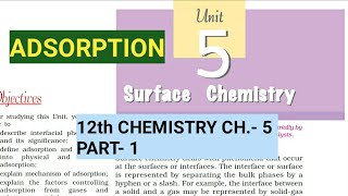 12th Chemistry Ch5Part1AdsorptionSurface ChemistryStudy with Farru [upl. by Silberman702]