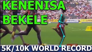 Running Analysis BEST 5K10K RUNNER OF ALL TIME Kenenisa Bekele [upl. by Annoif]