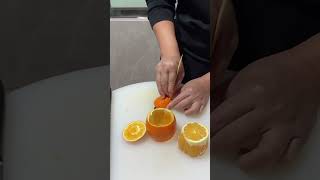 fruit carving tutorial orange fruitcarving satisfying [upl. by Xonnel376]