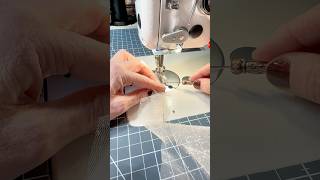 Preparing a fine tulle fabric before cutting Hairspray method [upl. by Akiehsat]