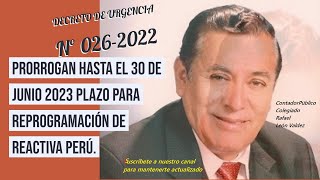 Decreto de Urgencia 0262022 [upl. by Aimo]