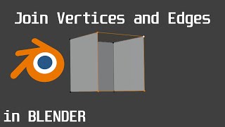 How to Join Vertices and Edges in Blender [upl. by Ymerej871]