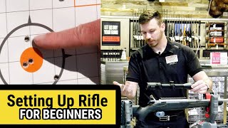 Setting Up Rifle Scope and Sighting In for Beginners [upl. by Kcirdla]