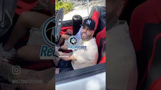 NICKY JAM CON SU NOVIA EN SU FERRARI nickyjam viral [upl. by Fishback629]