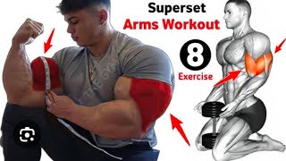 Biceps And Triceps Superset workout At Gym [upl. by Allac127]