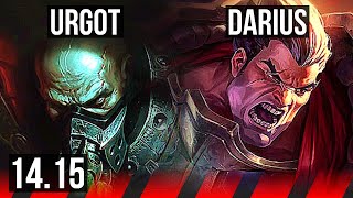 URGOT vs DARIUS TOP  402 Rank 9 Urgot  TR Master  1415 [upl. by Derrek]