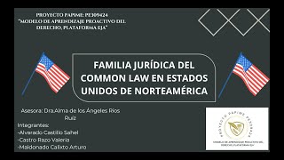 Proyecto Integrador Familia Jurídica del Common Law de los Estados Unidos de Norteamérica [upl. by Nils]