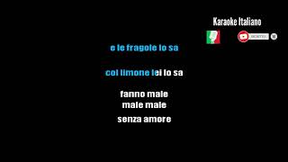 LUCA CARBONI  FRAGOLE BUONE BUONE  KARAOKE ITALIANO base karaoke italiano🎤 [upl. by Atteyek574]