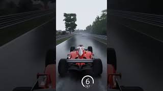 Michael Schumacher F1 Ferrari F2004 vs GT3 Racing Cars at Nordschleife in the Rain shorts [upl. by Keyes730]