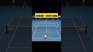 Novak Djokovic  Hyeon Chung Amazing Point [upl. by Semajwerdna]