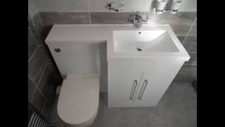 Bathroom before and after preparing plumbing and tiling 3 [upl. by Kandace]