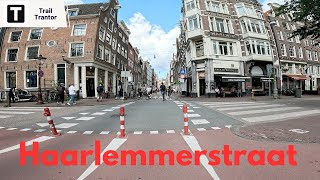 Crossing the Haarlemmerstraat in Amsterdam  Bike POV 4K  GoPro12 [upl. by Helm]