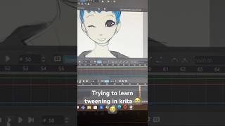 Learning to tween in krita artstruggles krita art animation tweening tween [upl. by Salim]