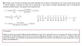 Trabajo Práctico N° 9 SEGUROS SOBRE LA VIDA 23 [upl. by Eniamret]