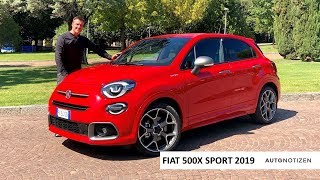 Fiat 500X Sport 2019 AbarthLight als KompaktSUV Review Test Fahrbericht [upl. by Jarrett23]