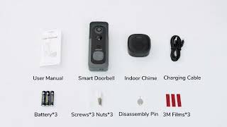 ieGeek Video Doorbell J1 Unboxing amp Installation [upl. by Gerstner]