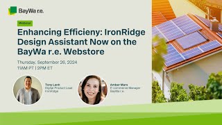 Enhancing Efficiency Tools and Solutions with IronRidge Design Assistant on the BayWa re Webstore [upl. by Estele]