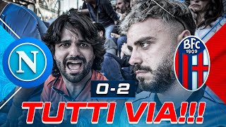 😤 TUTTI VIA NAPOLI 02 BOLOGNA  LIVE REACTION NAPOLETANI AL MARADONA HD [upl. by Sielen]