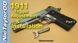 1911 Pistol Trigger Adjustment for Overtravel and Pretravel  PART 1 [upl. by Concha532]