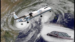 Flying In Hurricane HARVEY At Houston [upl. by Rimisac]